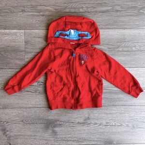 Carter’s Toddler Boy Red & Blue Super Cute Superhero Zip Up Hooded Jacket